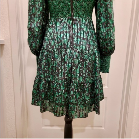 Alice + Olivia Rowen Smocked Floral Dress - Picture 7 of 10